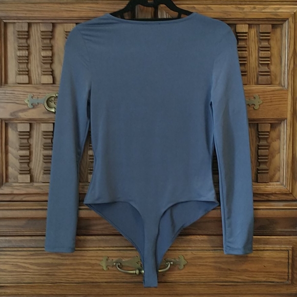 Blue Long Sleeve Bodysuit - Picture 4 of 4